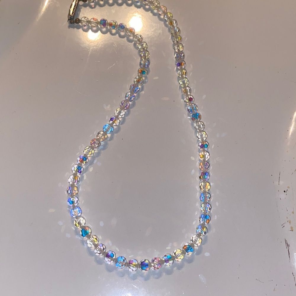 VTG, Aurora Borealis Necklace Cristal Necklace